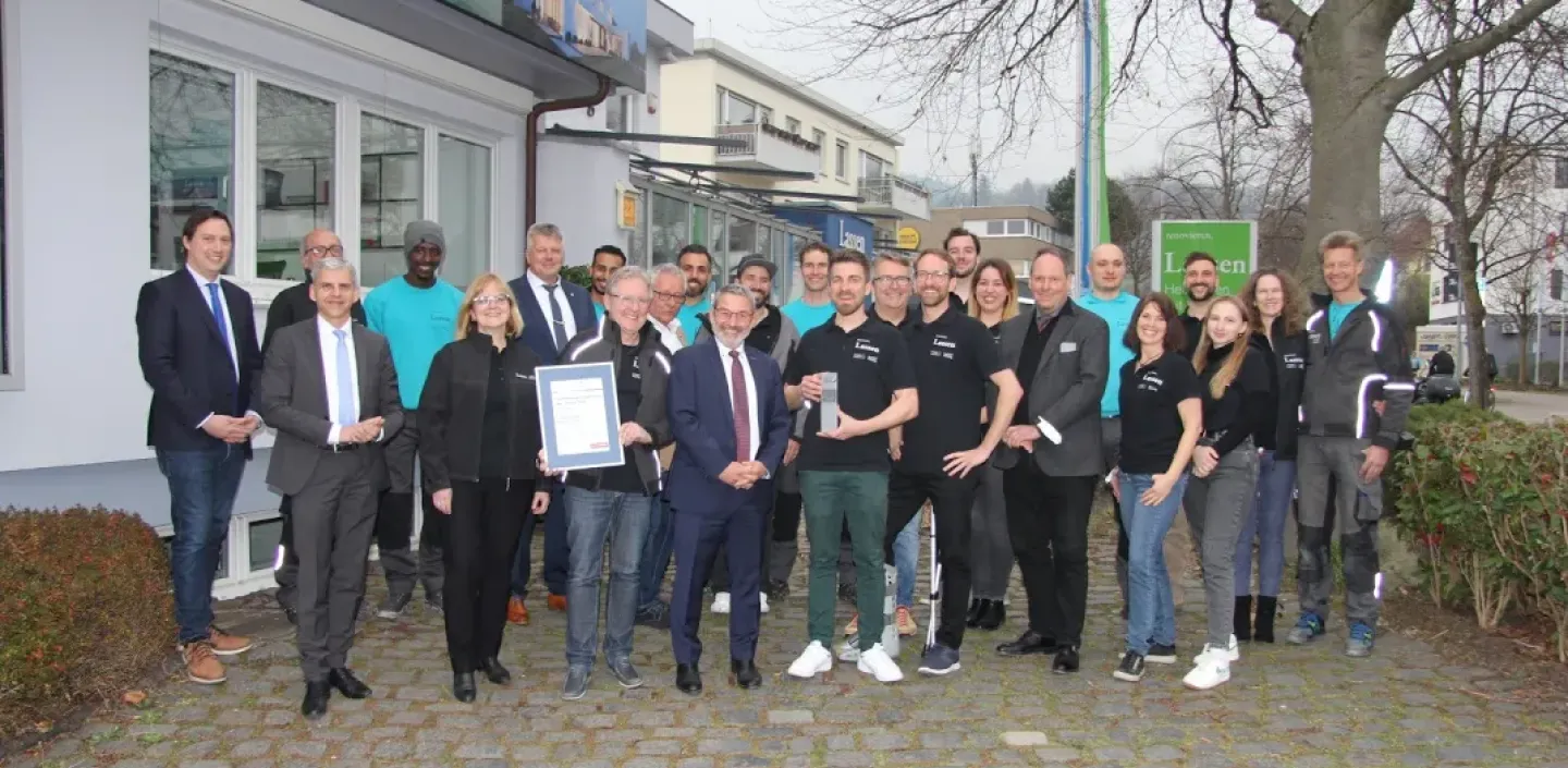 Das Team der Lassen GmbH aus Freiburg.