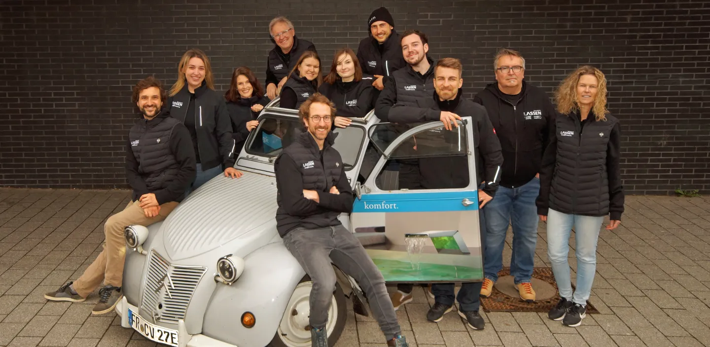Das Büroteam der Firma Lassen.