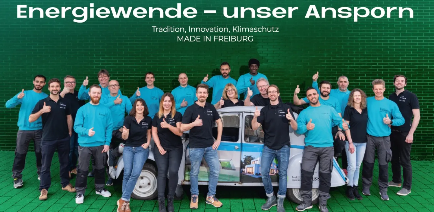 Teamfoto Lassen "Energiewende- unser Ansporn"
