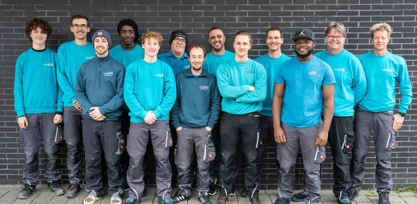 Montageteam der Firma Lassen