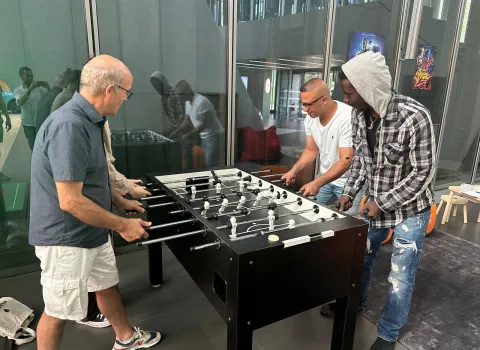 Die Mitarbeiter von Lassen bei einem Betriebs-Event.