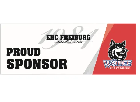 ECH Freiburg Sponsorenbutton "Proud Sponsor"