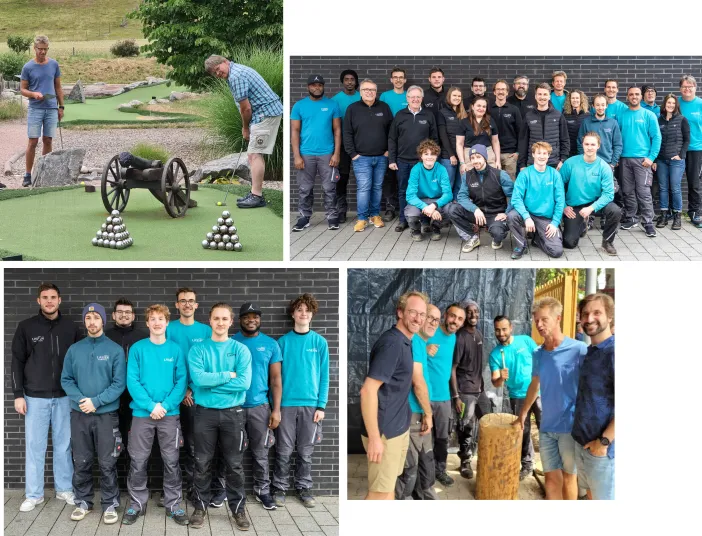 Collage des Teams von Lassen in Freiburg.